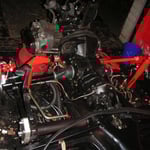 Dann habe ich schonmal die Bremse hinten soweit verlegt.......