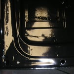 Das eingesetzte Repro Blech auf der Beifahrerseite