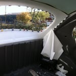 Fluss zugelassen hatte. Kersten F. kam dann heut vorbei, wie geplant, dem Himmel einzubauen. Der Himmel ist eine komplette Eigenfertigung, nach meinen Vorstellungen, diesmal wesentlich heller (weißer) als orginal. Es wirkt so sauberer :-)