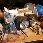 ...zusammengesteckt, mit den Zylinderunterlkegringen von 1,5mm unterlegt