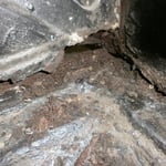 Radkastenecke hinten, von innen