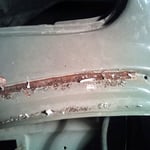 Windlaufleiste entfernt, da saß gut der Gammel drin