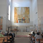 In der neu renovierten Kirche