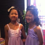 女の子　子供　発表会　ヘアースタイル