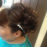 ミセス　マダム　結婚式　アップスタイル