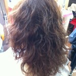 ミディアム　パーマスタイル　ルーズなウェーブ