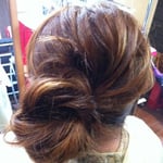 サイド　おダンコ　アップスタイル　結婚式　二次会