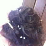 結婚式のアップスタイル