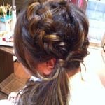 サイド　編み込み　アレンジ