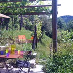 sitzplatz mit sicht in die weite