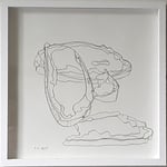 Eva Hradil "Schichtungen" 2017, Bleistift auf Papier, 30 x 30 cm