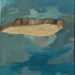 Eva Hradil "Fällt es auf die Butterseite?" Öl auf Leinwand 33 x 30 cm