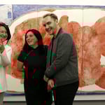 "Brotberuf Malerei" Galerei Eboran, Salzburg, Foto während der Eröffnung, Foto: Christian Ecker/Galerie Eboran