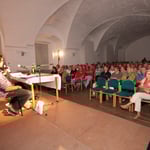 Idyllische Lesung Franzobel und Maxi Blaha Schloss Orth an der Donau