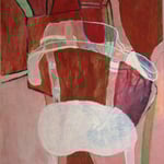 Eva Hradil Sesselportrait 2011,Eitempera auf LW,90 x 80 cm