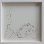 Eva Hradil "Knackarsch-Brot" 2018, Bleistift auf Papier, 30 x 30 cm