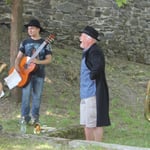 Bei den Proben hinter den Kulissen