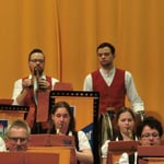 Die Schlagwerker Bernd und Michael Schricker