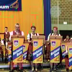 Die Dillingskinder Josef Rettinger, Franzi Meiler u. Katharina Trisl