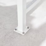 Standfüße für die Bodenbefestigung des Bettes.