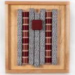 TWINEWOOLWRAP | 2022 | wood, wool, twine | 37,5*33,5*5 cm 