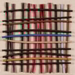 ROTATIONS 5 | 2022 | wood, canvas, bamboos, wool | 41*41*5 cm