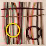 ROTATIONS 11 | 2022 | wood, canvas, bamboos, wool | 41*41*5 cm