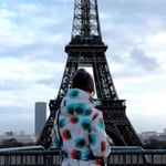 Rieke in Paris mit Ihrem MessengerBag !