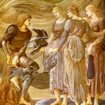 The Arming of Perseus. 1877. Tempera on canvas. Southampton Art Gallery, Southampton, UK