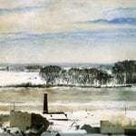 Widok z okna konserwatorium. Saska Kepa zima-Bilinska-Bohdanowicz, Anna 1857-1893