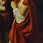 Rembrandt - Sacrifice of Manoah. Detail