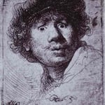 Rembrandt - Self-Portrait with Wide-Open Eyes