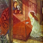 The Annunciation. The Flower of God. 1862. Gouache. Private collection, London, UK