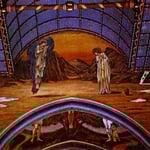 View of the mosaic in St Paul's American Church in Rome. Rome, Italy