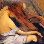 Czeszaca sie kobieta-Slewinski, Wladyslaw  1856-1918