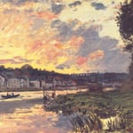 The Seine at Bougival in the Evening.