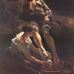 Umywanie nóg-Malczewski, Jacek 1854-1929