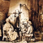 1648 Detail Peintre Dans Son Atelier,louvre