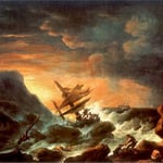 Rozbitkowie u brzegów morza-Lampi, Franciszek Ksawery 1782-1852