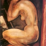 Kobieta przed lustrem-Gwozdecki, Gustaw 1880-1935