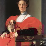 Portrait of a Lady with a Puppy
