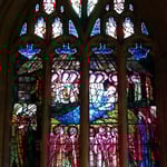 Nativity scene in St Mary's Church, Huish Episcopi, Somerset