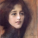 Portret kobiety -Axentowicz, Teodor 1859-1938
