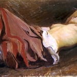 Upadla dziewczyna-Weiss, Wojciech  1875-1950