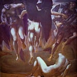 The Escape of Perseus. 1875-88, Gouache on canvas. Southampton Art Gallery, Southampton, UK