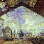 La gare Saint-Lazare.