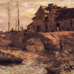 Przystan na Solcu (szkic)Gierymski, Aleksander 1850-1901