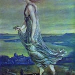 Hesperus. The Evening Star. 1870. Gouache. Private collection, UK