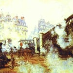 Le pont de l'Europe, Gare Saint-Lazare.