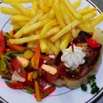 Steak mit Pommes